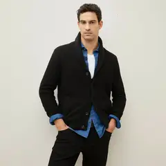WOLF&HANK - Cardigan Manga Larga Algodón Hombre