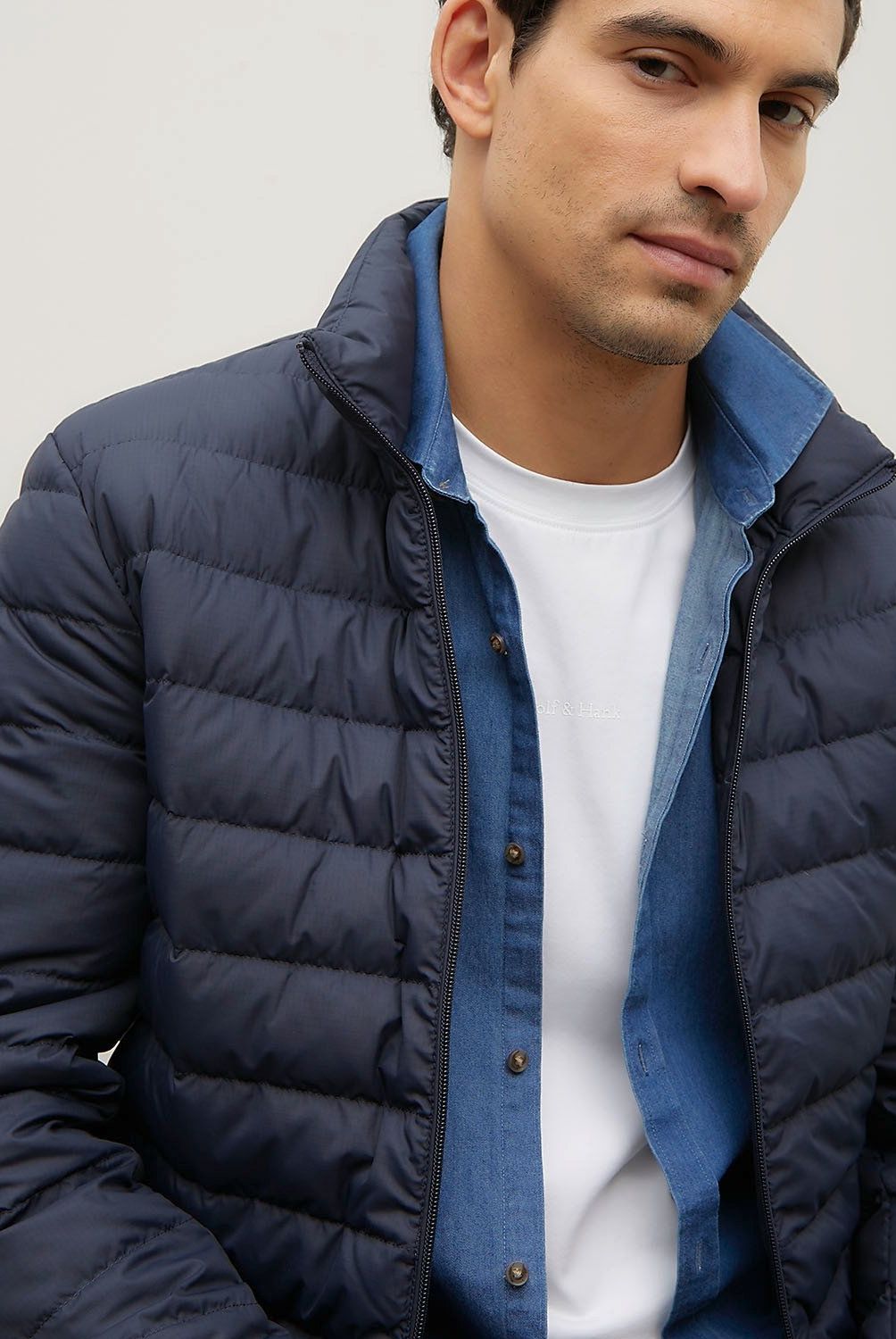 WOLF&HANK - Parka Pluma Impermeable Wolf&Hank Hombre