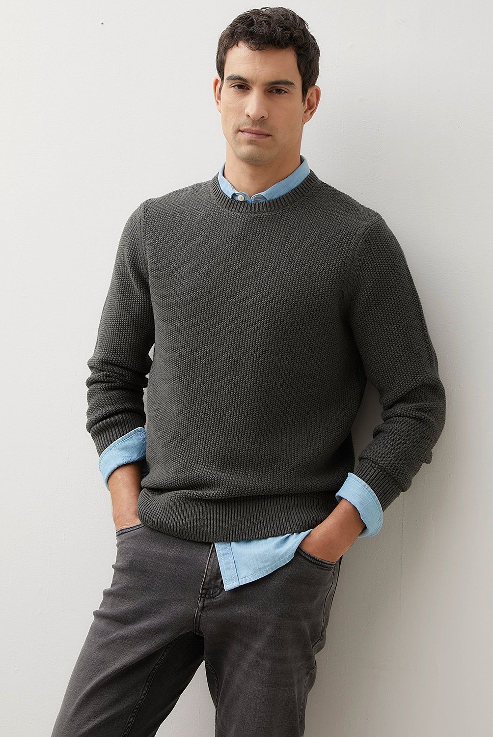 WOLF&HANK - Sweater Casual Algodón Cuello Redondo Wolf&Hank Hombre