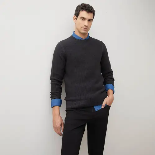 WOLF&HANK - Sweater Casual Algodón Cuello Redondo Hombre