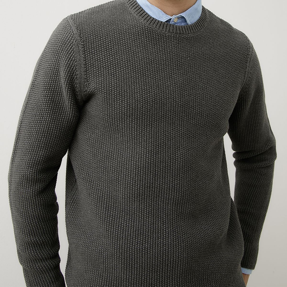 WOLF&HANK - Sweater Casual Algodón Cuello Redondo Wolf&Hank Hombre