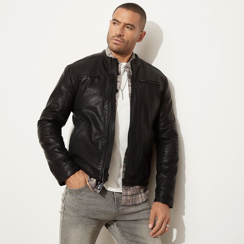 MOSSIMO - Chaqueta Pu Hombre Mossimo