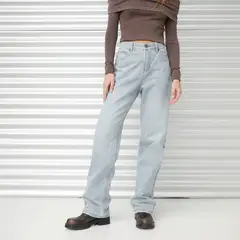 AMERICANINO - Jeans Straight Tiro Alto Mujer