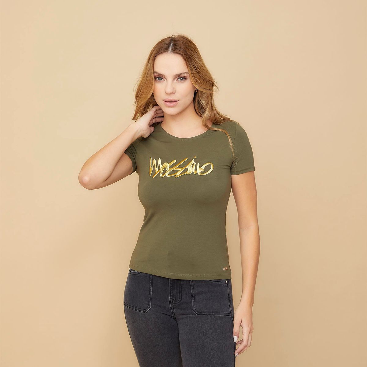 MOSSIMO - Polera Manga Corta Algodón Mujer Mossimo