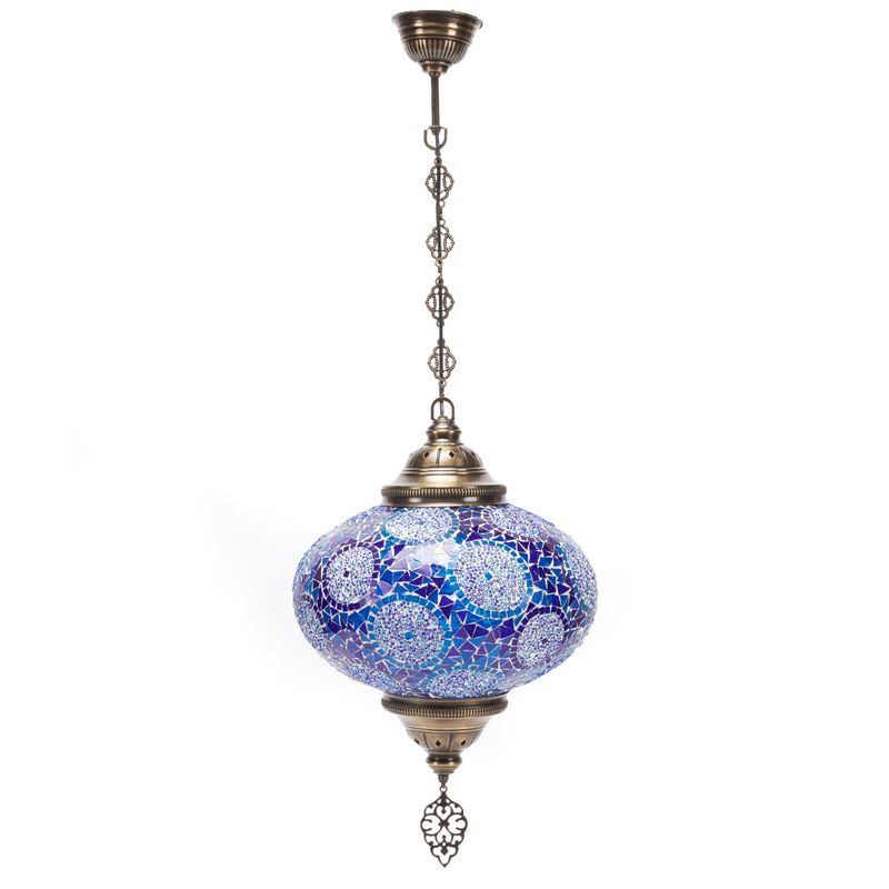 DVC - Lampara Ceramica 32Cm Azul Dvc