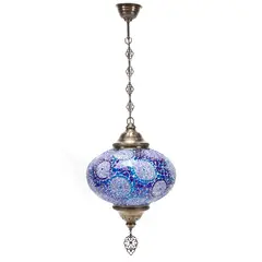 DVC - Lampara Ceramica 32Cm Azul