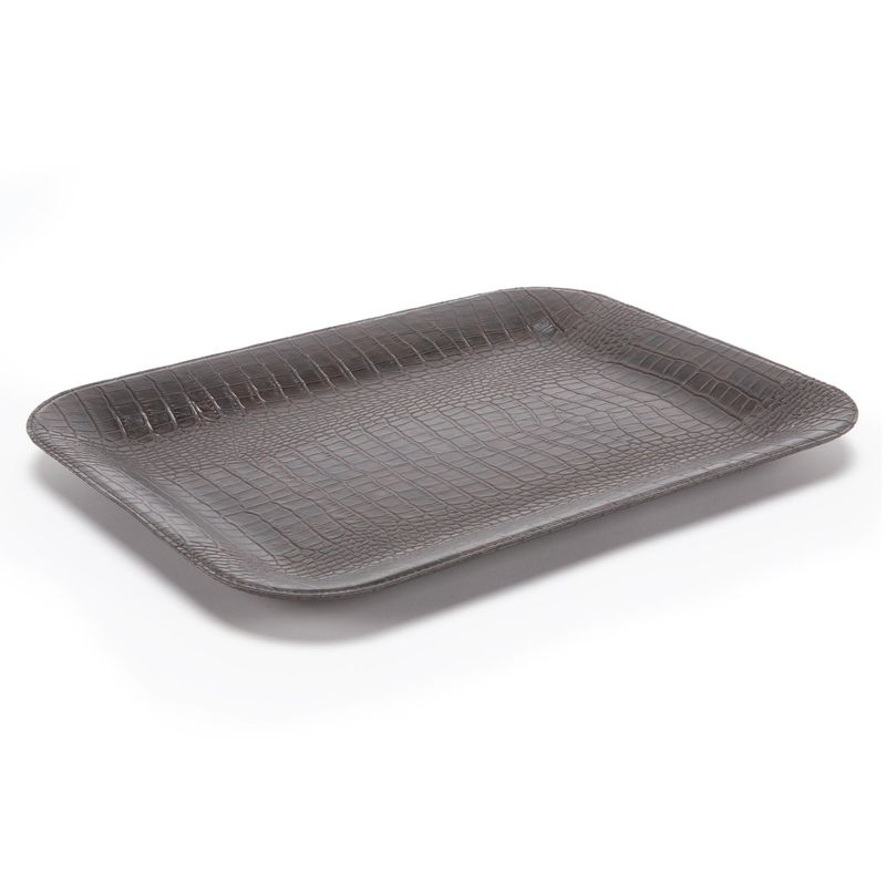 ARTPELLE - Bandeja Negra Cuero Texturizado Artpelle