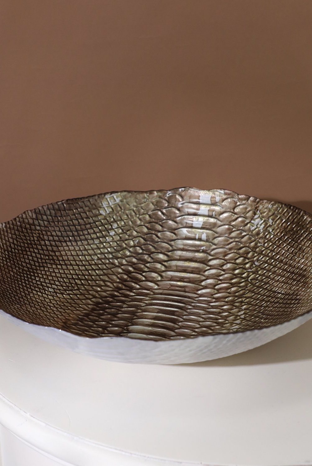 DEKOR CAM - Bowl 40X9 Cm Chocolate Dekor Cam