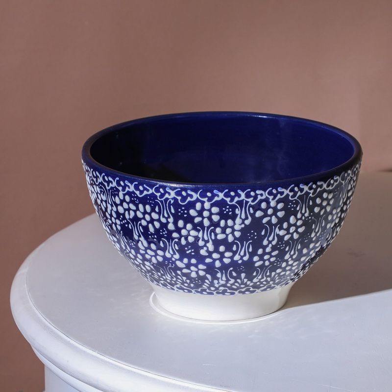MYTH ARTS - Bowl Grande 20 Cm Cerámica Azul Texturizado Myth Arts
