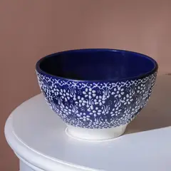 MYTH ARTS - Bowl Grande 20 Cm Cerámica Azul Texturizado