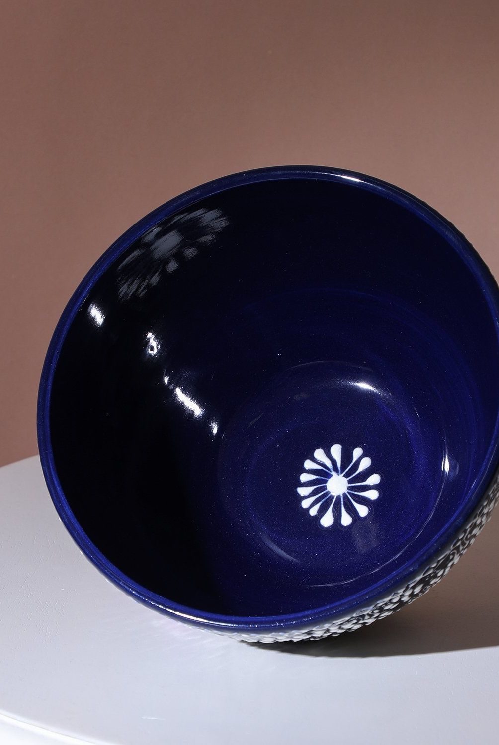 MYTH ARTS - Bowl Grande 20 Cm Cerámica Azul Texturizado Myth Arts