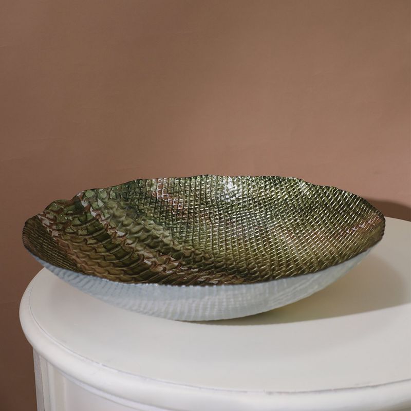 DEKOR CAM - Bowl 40X9 Cm Green Dekor Cam