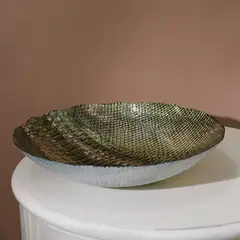 DEKOR CAM - Bowl 40X9 Cm Green