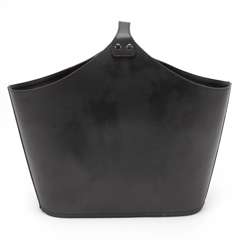 DERIA - Revistero Cuero Negro 40x25 Cm Deria