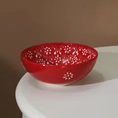 MYTH ARTS - Bowl 16 Cm Cerámica Rojo Texturizado