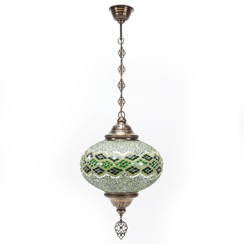 DVC - Lampara Ceramica 32Cm Verde Dvc