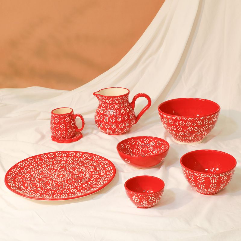MYTH ARTS - Fuente Red 32Cms Rojo Myth Arts