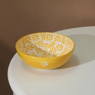 MYTH ARTS - Bowl 16 Cm Cerámica Amarillo Texturizado