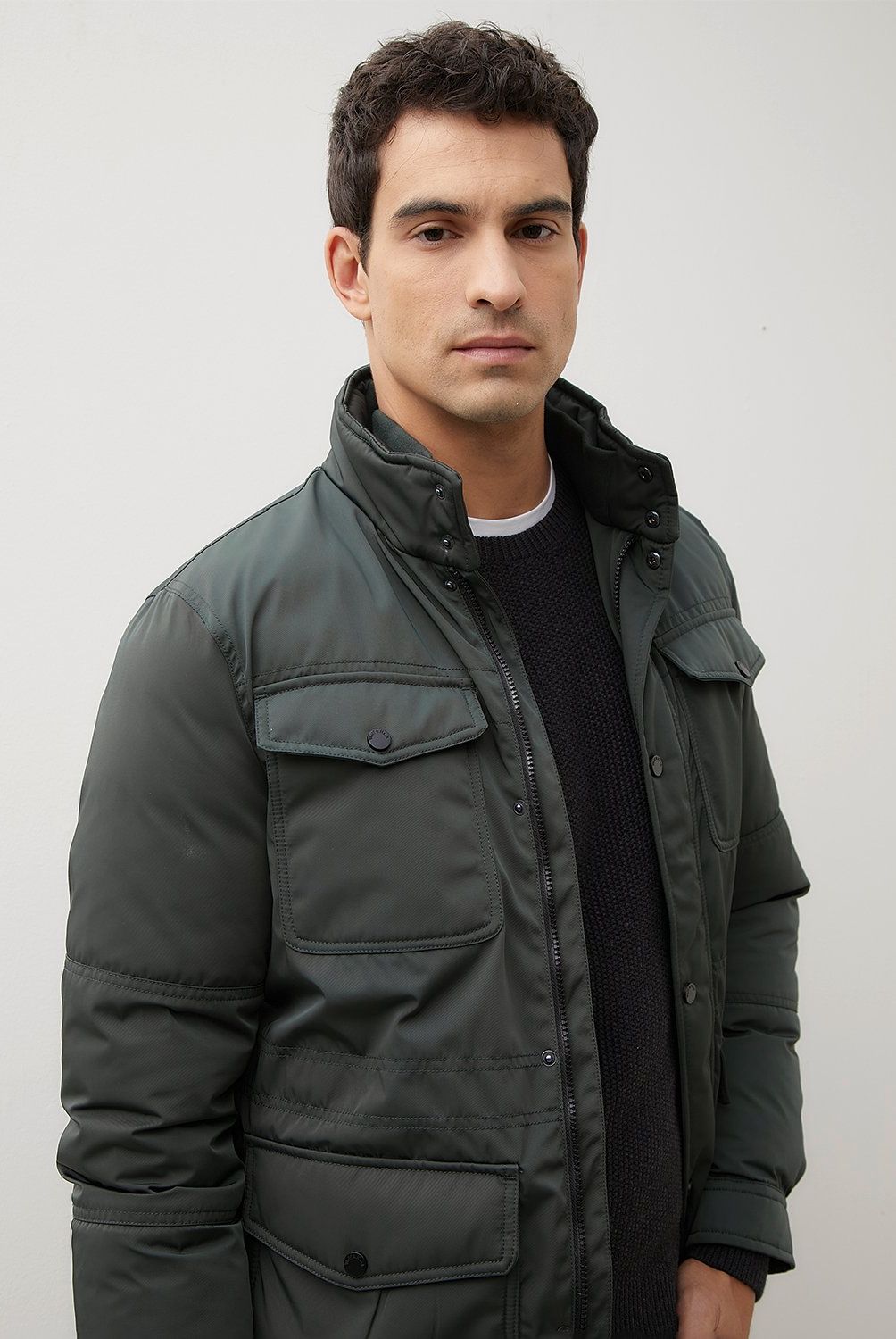 WOLF&HANK - Chaqueta Acolchada Wolf&Hank Casual Cuello Alto Hombre