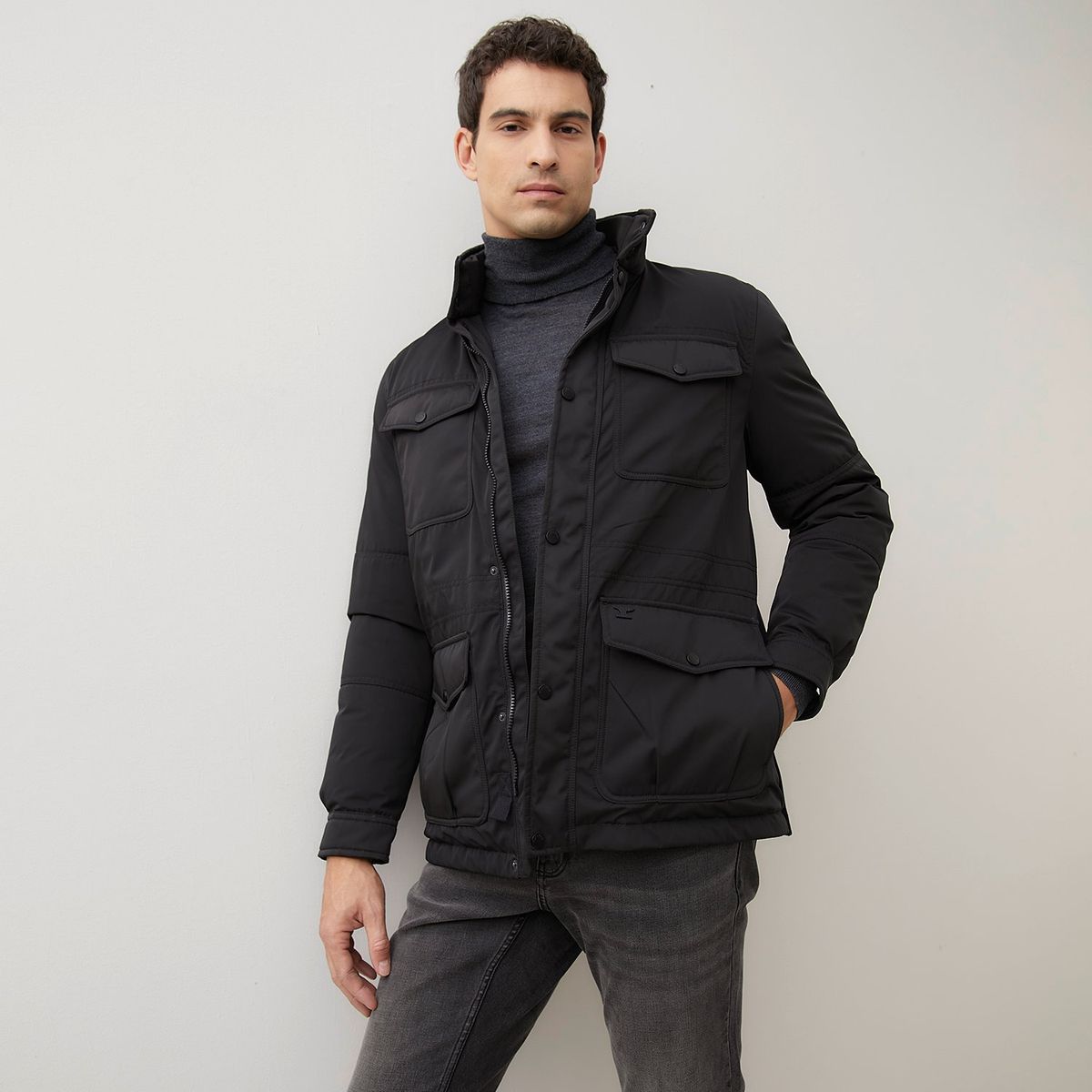 WOLF&HANK - Chaqueta Acolchada Wolf&Hank Casual Cuello Alto Hombre