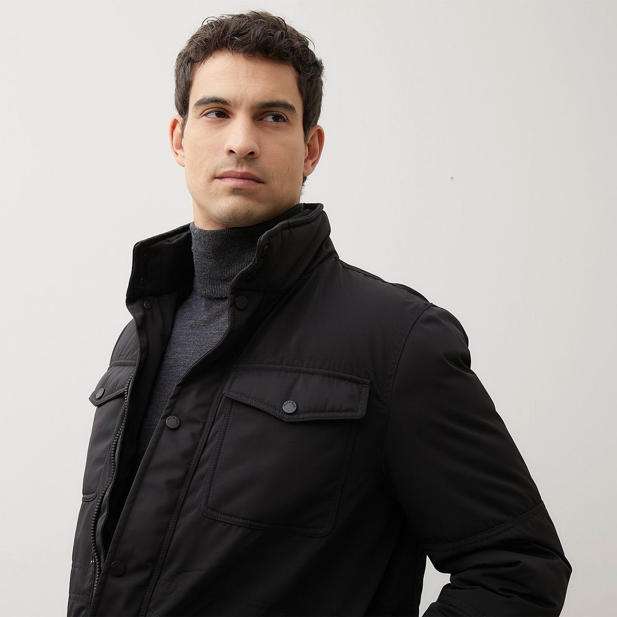 WOLF&HANK - Chaqueta Acolchada Wolf&Hank Casual Cuello Alto Hombre
