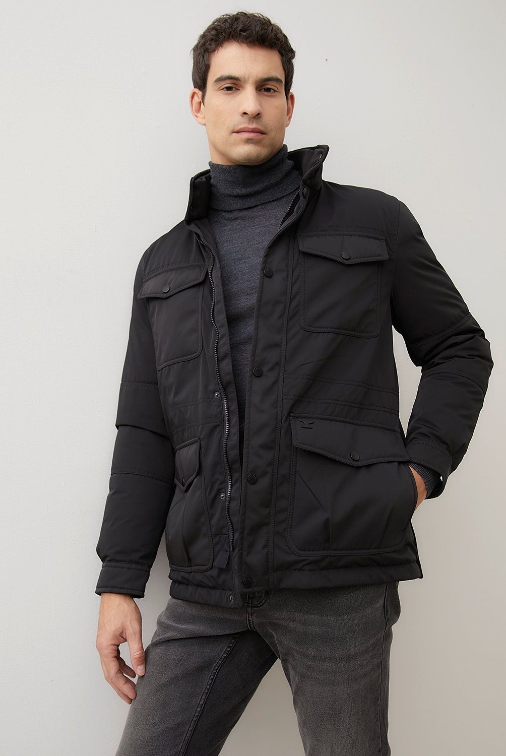 WOLF&HANK - Chaqueta Acolchada Wolf&Hank Casual Cuello Alto Hombre