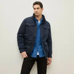 WOLF&HANK - Chaqueta Acolchada Casual Cuello Alto Hombre