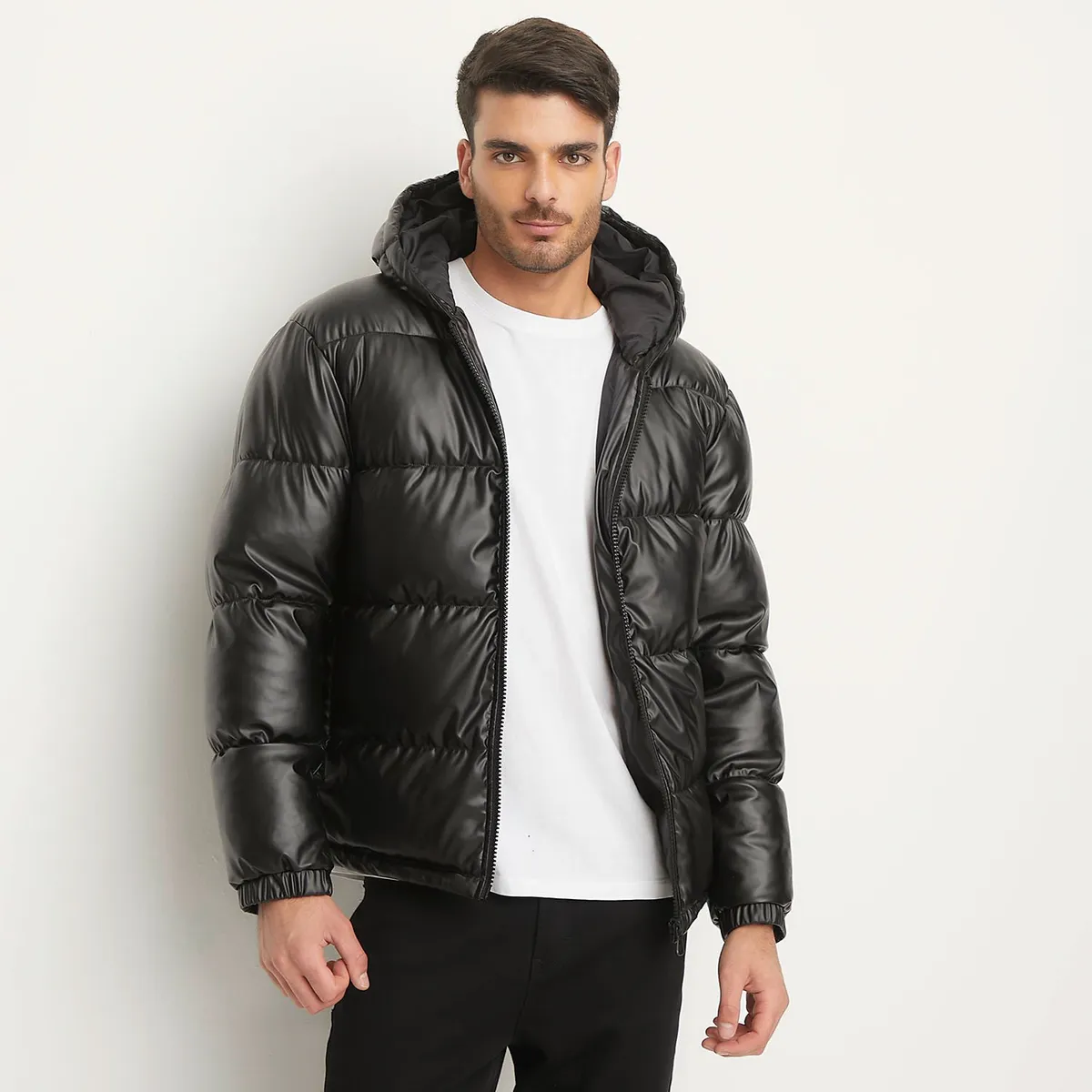 BASEMENT - Chaqueta Puffa Basement Hombre Con Gorro