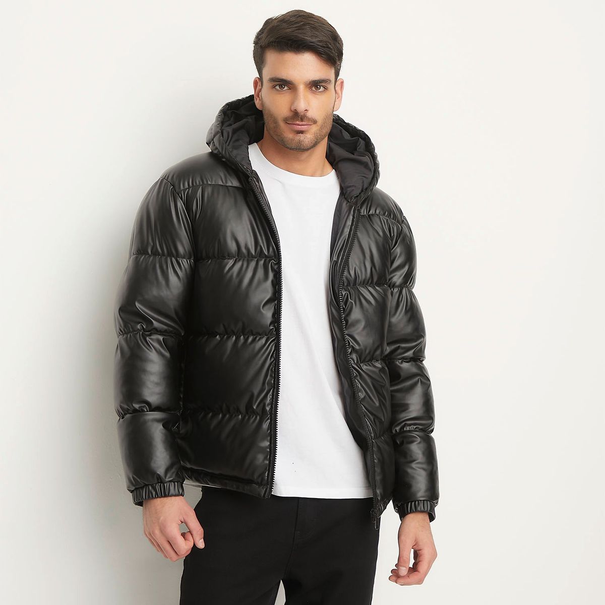 BASEMENT - Chaqueta Puffa Basement Hombre Con Gorro