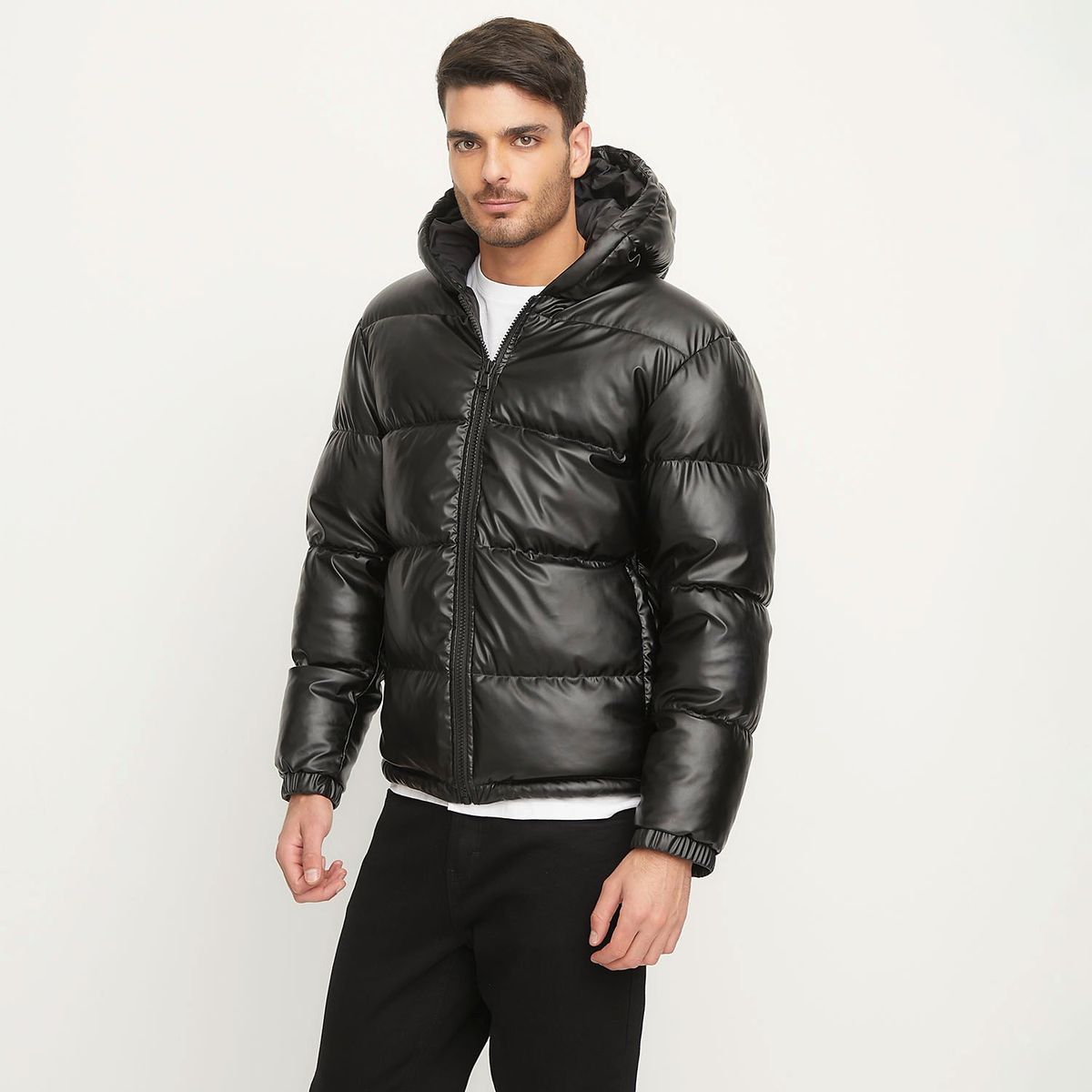 BASEMENT - Chaqueta Puffa Basement Hombre Con Gorro