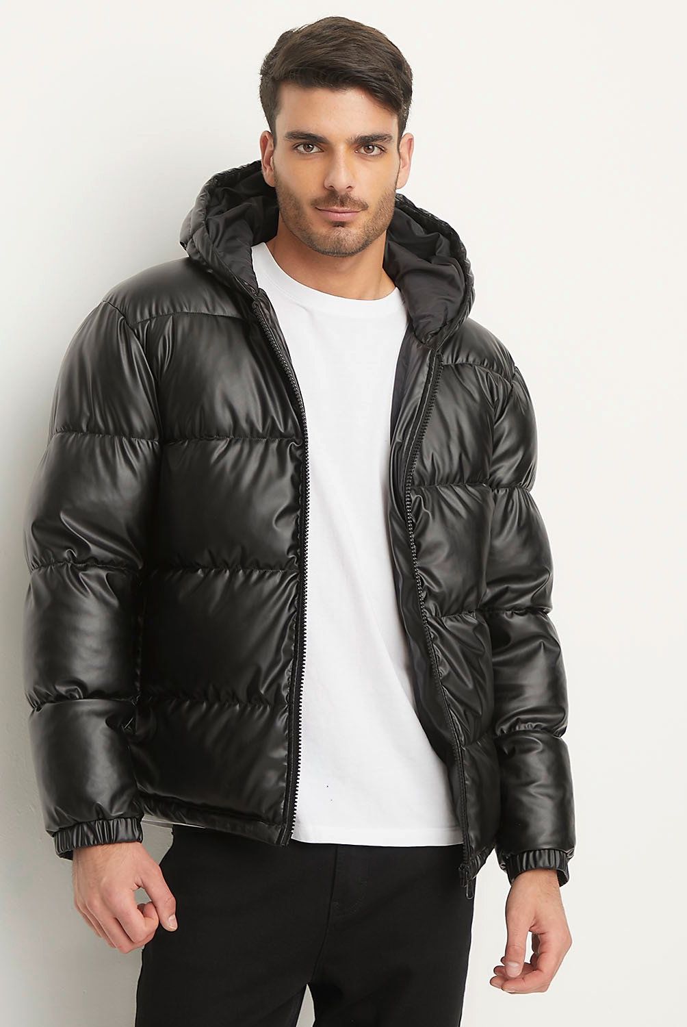 BASEMENT - Chaqueta Puffa Basement Hombre Con Gorro