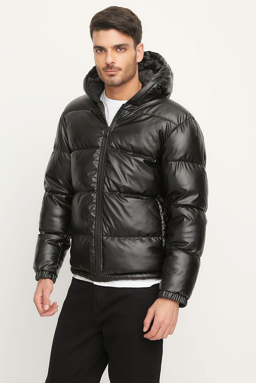 BASEMENT - Chaqueta Puffa Basement Hombre Con Gorro