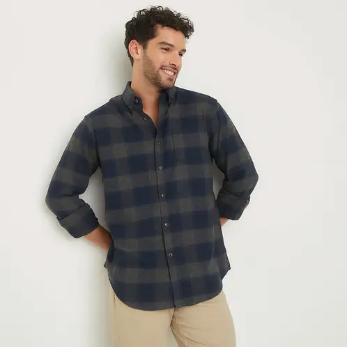 NEWPORT - Camisa Manga Larga Casual Algodón Hombre