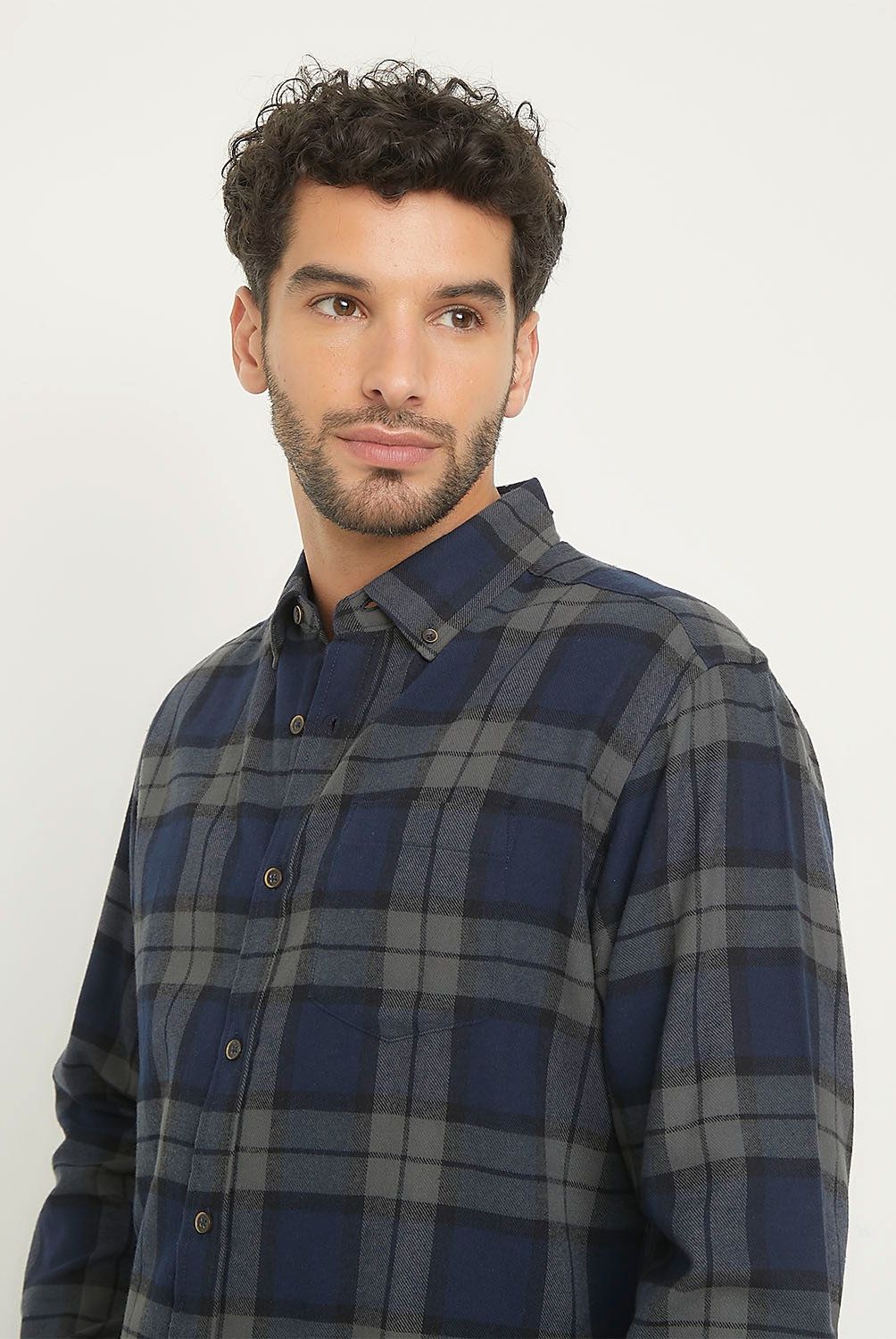 NEWPORT - Camisa Manga Larga Casual Algodón Hombre Newport