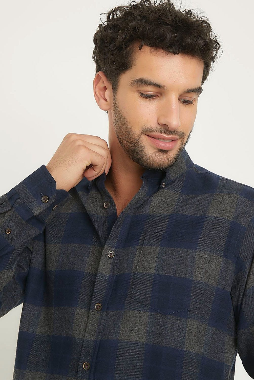 NEWPORT - Camisa Manga Larga Casual Algodón Hombre Newport