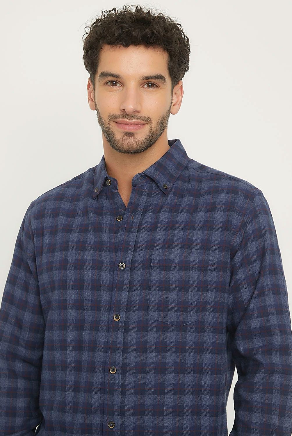 NEWPORT - Camisa Manga Larga Casual Algodón Hombre Newport