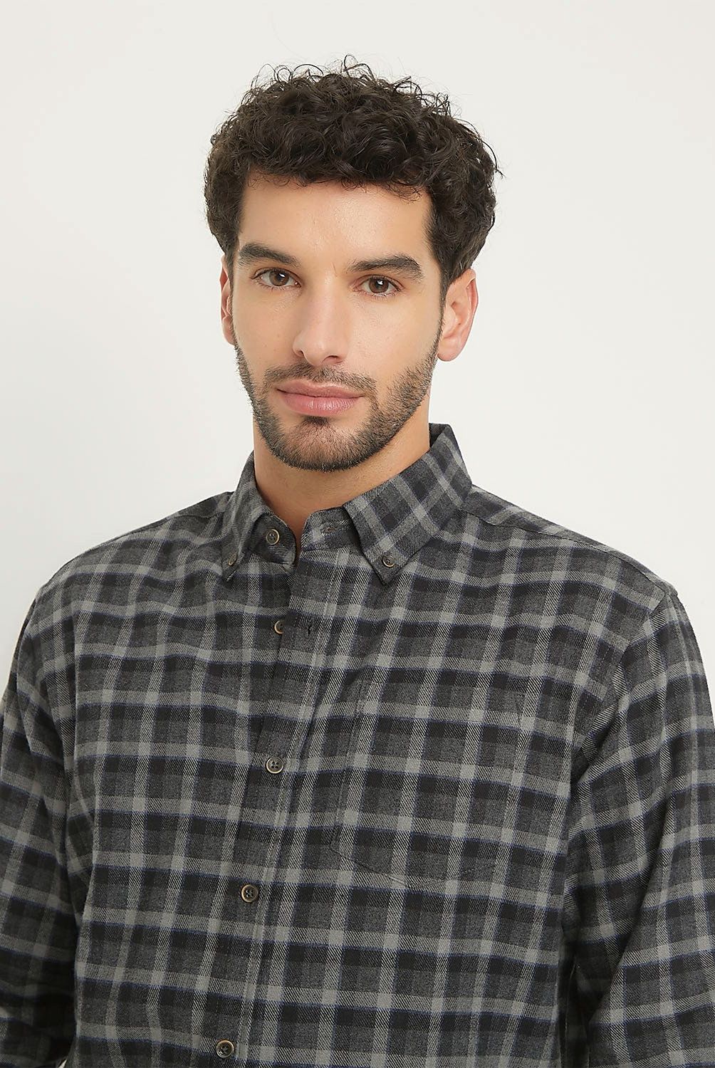 NEWPORT - Camisa Manga Larga Casual Algodón Hombre Newport