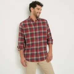 NEWPORT - Camisa Manga Larga Casual Algodón Hombre
