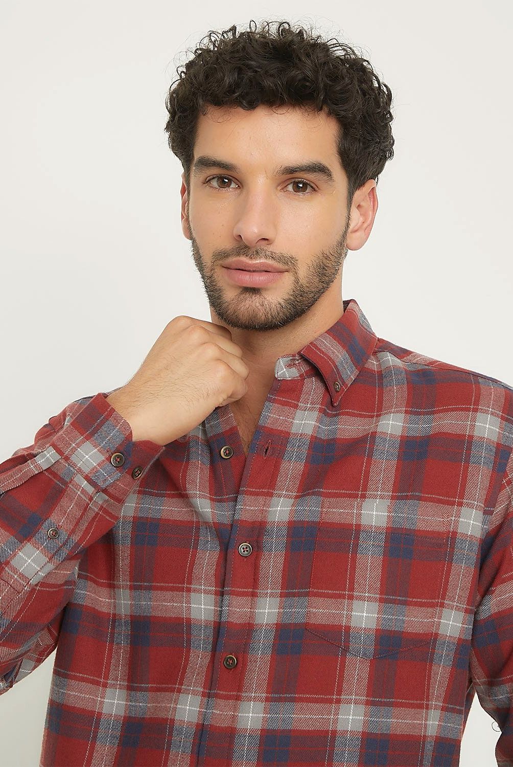 NEWPORT - Camisa Manga Larga Casual Algodón Hombre Newport