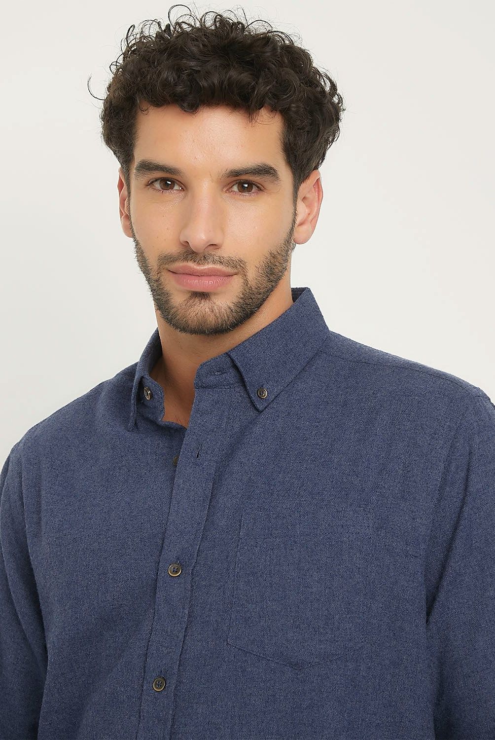 NEWPORT - Camisa Manga Larga Casual Algodón Hombre Newport