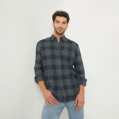 NEWPORT - Camisa Manga Larga Casual Algodón Hombre
