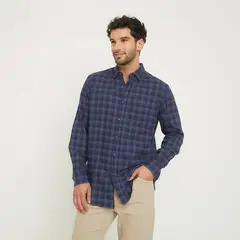 NEWPORT - Camisa Manga Larga Casual Algodón Hombre