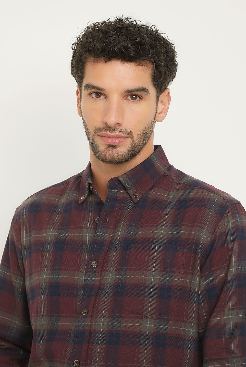 NEWPORT - Camisa Manga Larga Casual Algodón Hombre Newport