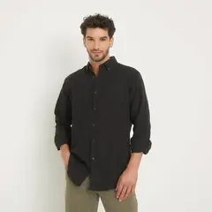 NEWPORT - Camisa Manga Larga Casual Algodón Hombre