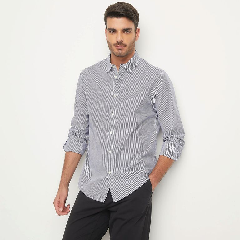 Camisa Manga Larga Slim Fit Hombre
