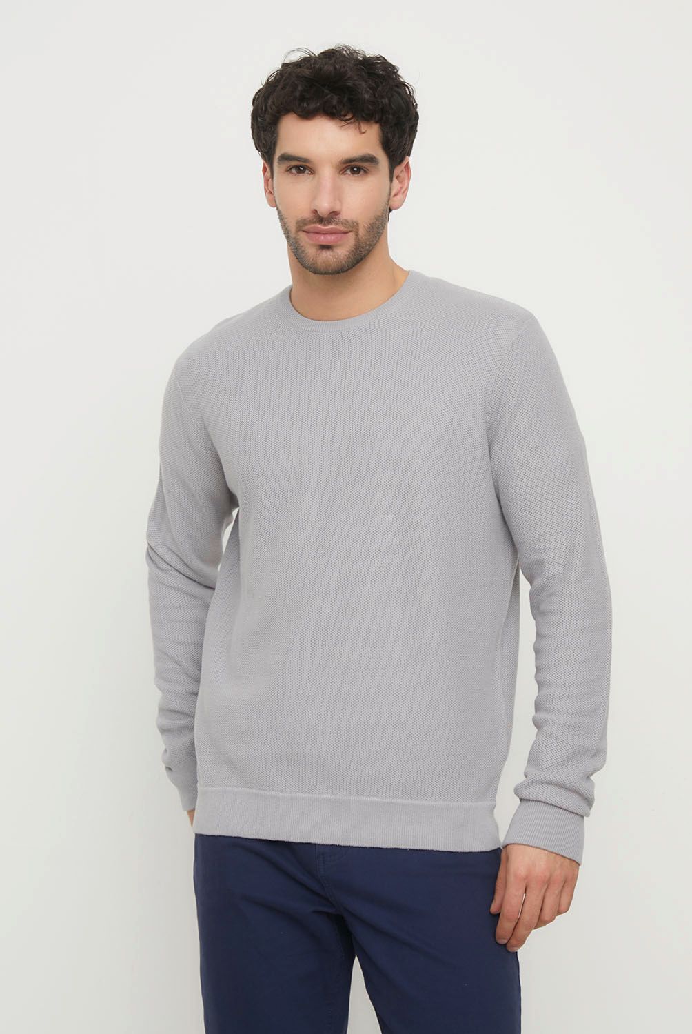 NEWPORT - Sweater Casual de Algodón Newport Hombre Manga Larga