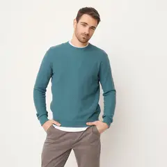 NEWPORT - Sweater Casual De Algodón Hombre Manga Larga