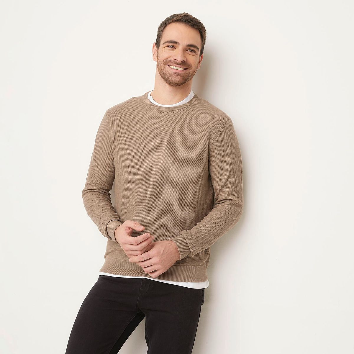 NEWPORT - Sweater Casual de Algodón Newport Hombre Manga Larga