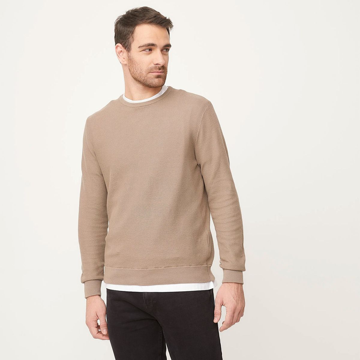 NEWPORT - Sweater Casual de Algodón Newport Hombre Manga Larga