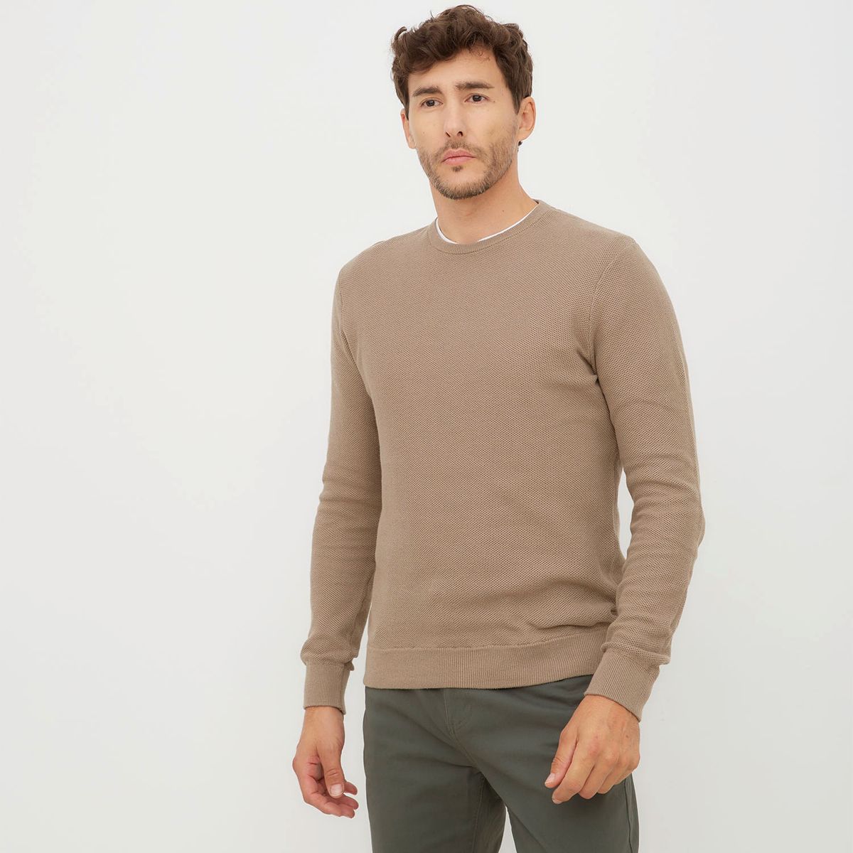 NEWPORT - Sweater Casual de Algodón Newport Hombre Manga Larga